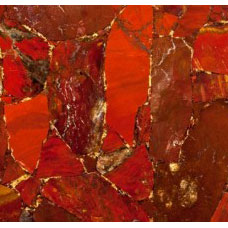 Red Jasper with Gold